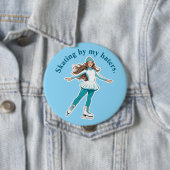 「スケートで滑るは僕の持ち主が」 アイススケーターボタン 缶バッジ (インサイチュ)