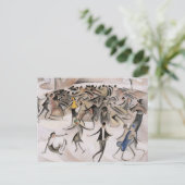 スケートで滑るインボイドブーローンバイアリスベイリー ポストカード (スタンド正面)