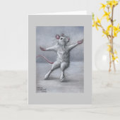 スケートで滑るオンアイスラットカード カード (黄色い花)