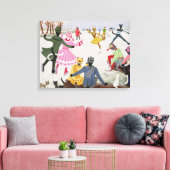 スケートで滑るオン薄氷 キャンバスプリント (インサイチュ (リビング))