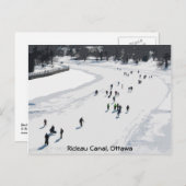 スケートで滑るオンRideau Canal – ポストカード (正面/裏面)