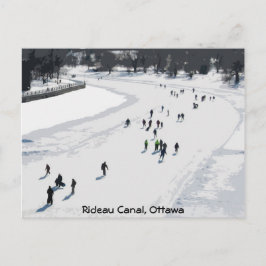 スケートで滑るオンRideau Canal – ポストカード