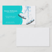 スケートで滑るコーチ 名刺 (正面/裏面)