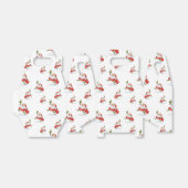 スケートで滑るサンタかわいいクリスマス フェイバーボックス (折り畳みなし)