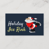 スケートで滑るサンタホリデイアイスリンクリンクフェスティバルイベント 名刺 (正面)