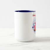 スケートで滑るバニーズクリスマス マグカップ (中央)