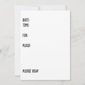 スケートで滑るバースデーパーティー招待状 子供へ 招待状 (裏面)