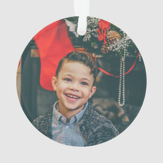 スケートで滑るペンギンキッドベビークリスマスオーナメント オーナメント (裏面)