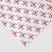 スケートで滑るホッケーサンタ 薄葉紙 (詳細)