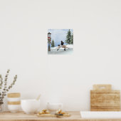 スケートで滑るポスター ポスター (キッチン)