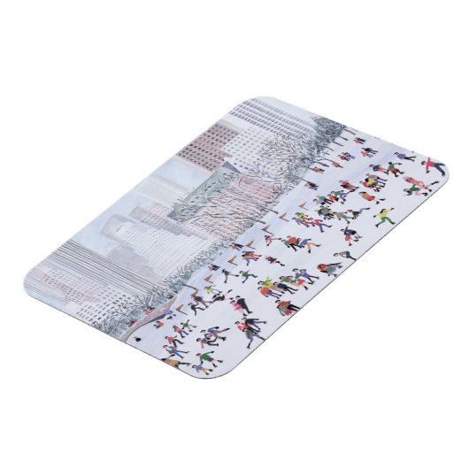 スケートで滑るリンクセントラルパークニューヨーク1994 マグネット (左側)