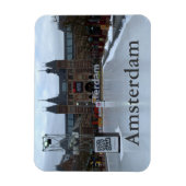 スケートで滑るリンク、アムステルダム美術館 マグネット (縦)