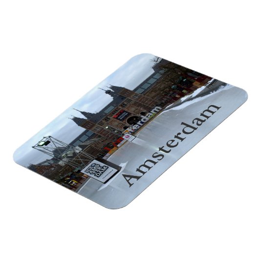 スケートで滑るリンク、アムステルダム美術館 マグネット (左側)