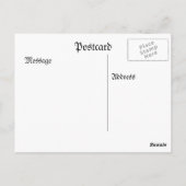 スケートで滑る凍ってい川 ポストカード (裏面)