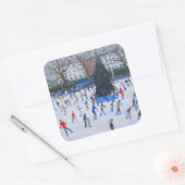 スケートで滑る自然史博物館2012 スクエアシール (封筒)