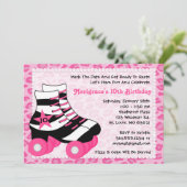 スケートで滑る誕生日パーティー 招待状 (スタンド正面)