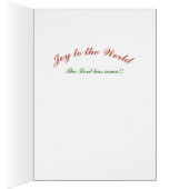 スケートで滑る雪だるまクリスマスグリーティングカード (内側 (右))