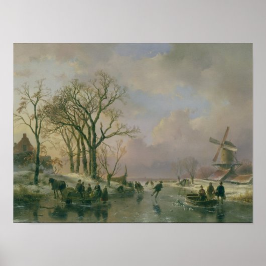 スケートで滑る ポスター (正面)