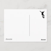 スケートで滑る ポストカード (裏面)