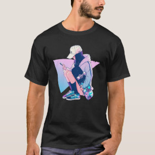 スケートとスクロールクール- Skater Girl Tシャツ