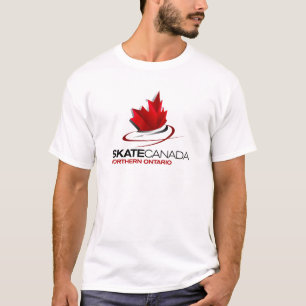 スケートのカナダ北のオンタリオのロゴ Tシャツ