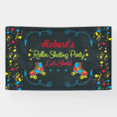 スケートのパーティーの旗 横断幕 (横)