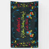 スケートのパーティーの旗 横断幕 (縦)