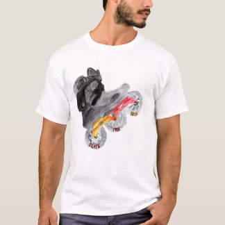 スケートの合う自由なノラのロゴT Tシャツ