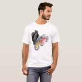 スケートの合う自由なノラのロゴT Tシャツ (正面フル)