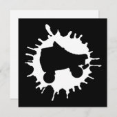 スケートの水しぶき 招待状 (正面/裏面)