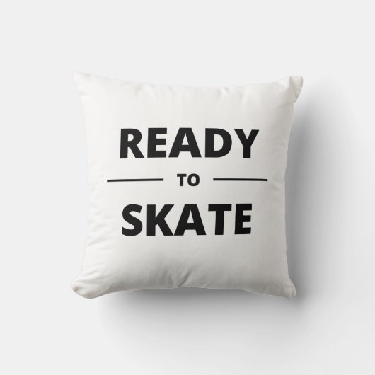 スケートの準備ができている クッション (正面)