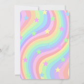 スケートの誕生日パーティーをレースする 招待状 (裏面)