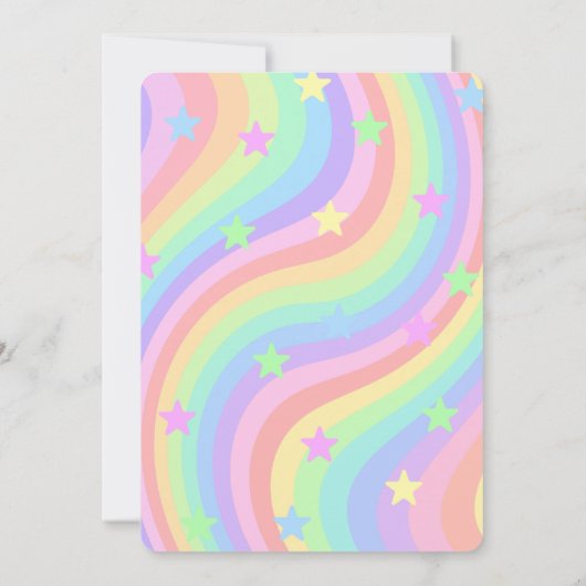 スケートの誕生日パーティーをレースする 招待状 (裏面)