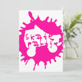 スケートのsplatzのパーティの招待状 招待状 (スタンド正面)