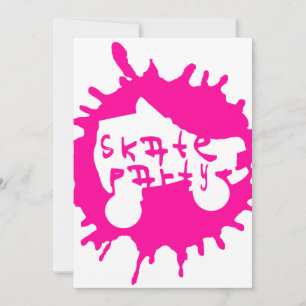 スケートのsplatzのパーティの招待状 招待状