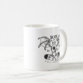 スケートまたはダイ コーヒーマグカップ (正面右)