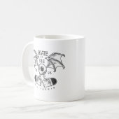 スケートまたはダイ コーヒーマグカップ (正面左)