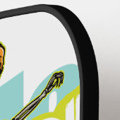 スケートまたはダイ：シュレッダ完全に死んでいなーカスタマイズ ピックルボールラケット (左詳細)