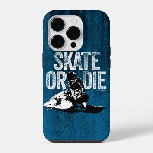 スケートまたはダイ（ホッケー） iPhoneケース (裏面)