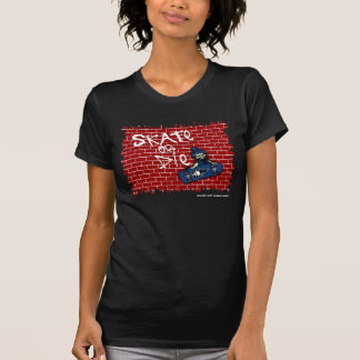 スケートまたは死ぬレディーストゥーファーシュアー(フィット) Tシャツ