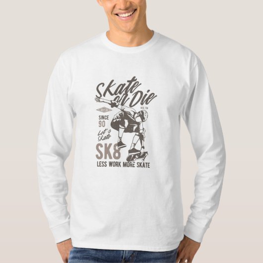 スケートまたは死ぬ Tシャツ (正面)