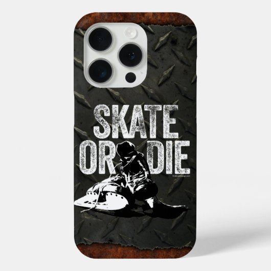 スケートまたは死 (ホッケー) ケースメイト iPhone ケース Case-Mate iPhoneケース (裏面)