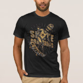 スケートまたは減衰度 – ヴィンテージスケルトンT型 Tシャツ (正面)