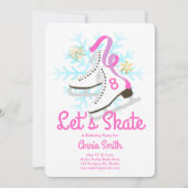 スケートアイススケートパーティー 招待状 (正面)