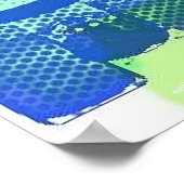 スケートアートポスタポップ・アートのープリント ポスター (角)