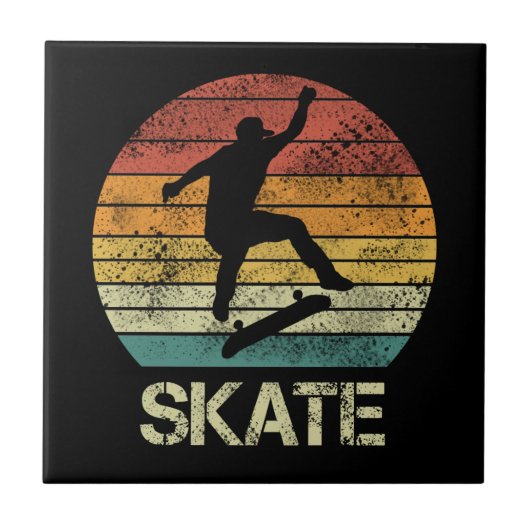 スケートオルリヴィンテージデザインfor skaters タイル (正面)