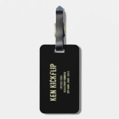 スケートオルリヴィンテージデザインfor skaters ラゲッジタグ (裏面縦)