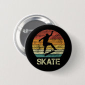 スケートオルリヴィンテージデザインfor skaters 缶バッジ (正面&裏面)