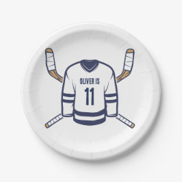 スケートオンオーバーアイスホッケープレート ペーパープレート