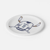 スケートオンオーバーアイスホッケープレート ペーパープレート (アングル)